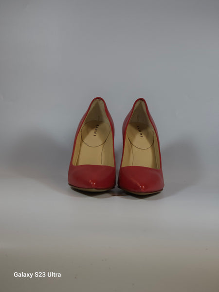 KAMMI - SCARPA DÉCOLLETÉ IN PELLE ROSSA CON TACCO 9 CM DE1002