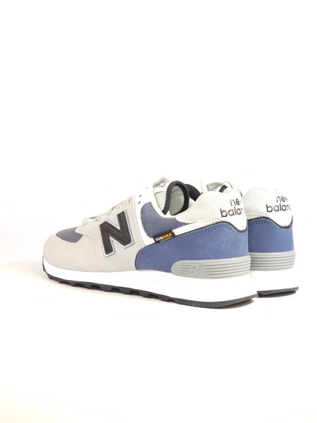 NEW BALANCE - SCARPA DA GINNASTICA 574 UOMO GRIGIA E BLU OTTANIO 9X3