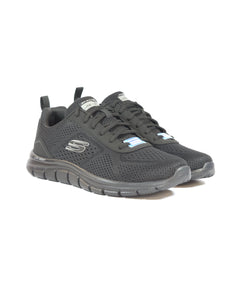 SKECHERS - SCARPA DA GINNASTICA NERA CON SUOLA NERA CON MEMORY EXTRA SQUISHY LAVABILE IN LAVATRICE PER UOMO 232758