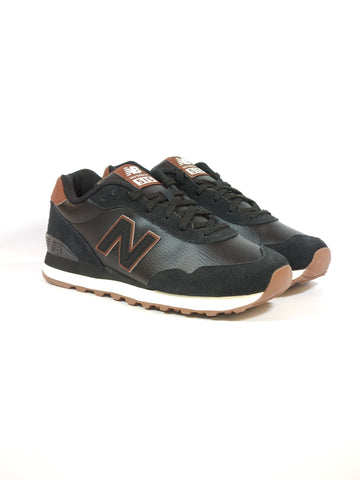 NEW BALANCE - SCARPA DA GINNASTICA DA UOMO 515 NERA CON DETTAGLI MARRONI ADB