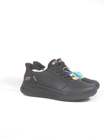 SKECHERS - SCARPA DA GINNASTICA TUTTA NERA SLIP INS SENZA USARE LE MANI CON MEMORY FOAM 117740