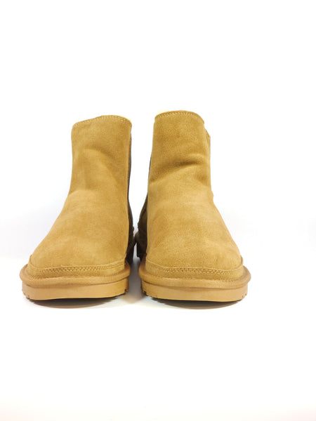 dalzoppo.it - STIVALETTO IN PELLE SCAMOSCIATA MARRONE CARAMELLO INVERNALE CON PELO INTERNO ED ELASTICI LATERALI PER UOMO B201MAN