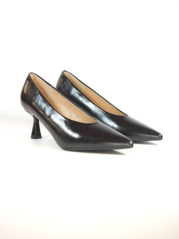 dalzoppo.it - SCARPA DÉCOLLETÉ ACCOLLATA NERA CON TACCO 6.5 CM PER DONNA 5645