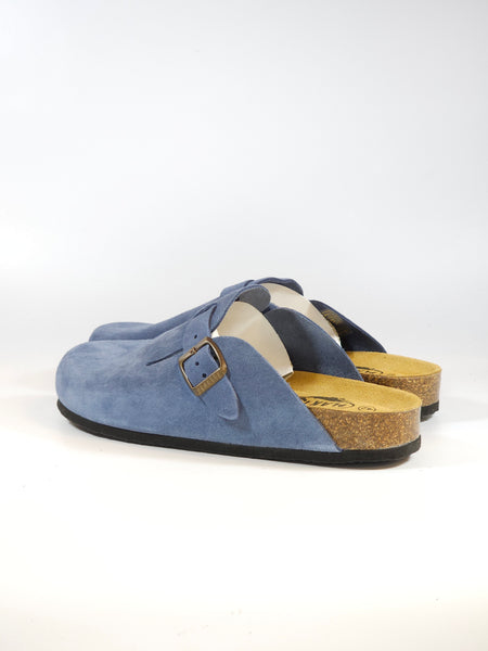 PLAKTON - CIABATTA CHIUSA UNISEX BLU IRIS CON CINTURINO REGOLABILE 171539