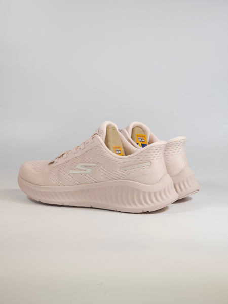 SKECHERS - SCARPA DA GINNASTICA TUTTA ROSA SLIP INS SENZA USARE LE MANI CON MEMORY FOAM 125643
