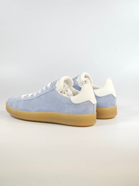 NERO GIARDINI - SCARPA SNEAKERS IN PELLE SCAMOSCIATA COLOR GLICINE CON FONDO AMBRATO PER RAGAZZA E533271