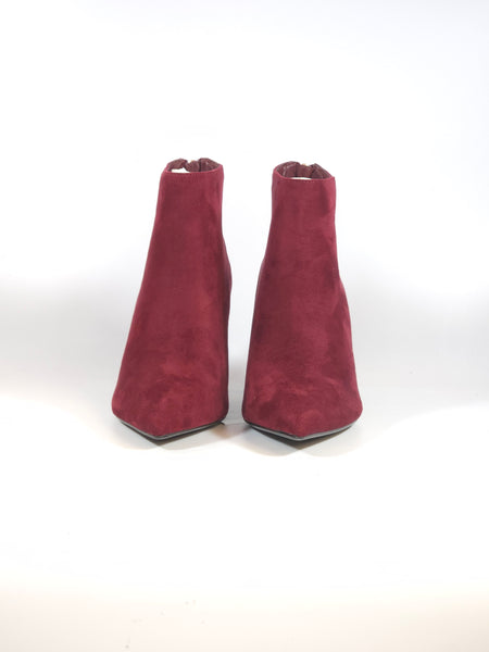dalzoppo.it - TRONCHETTO SCAMOSCIATO BORDEAUX VINACCIA CON TACCO 7 CM E CERNIERA DIETRO PER DONNA G22