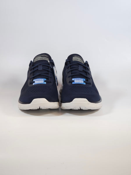 SKECHERS - SCARPA DA GINNASTICA BLU CON SUOLA BIANCA LAVABILE IN LAVATRICE PER UOMO 232698NVY