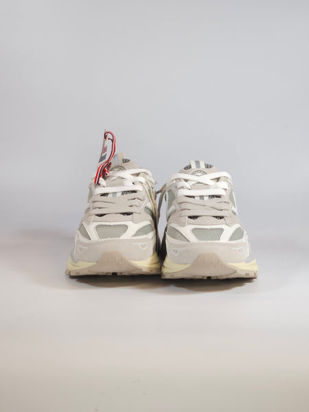 VICTORIA - SCARPA SNEAKERS IN PELLE E TESSUTO GRIGIA PER DONNA 809104
