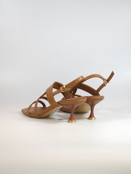 KAMMI - SANDALO PER DONNA IN PELLE CUOIO CON TACCO 5 CM 115261407