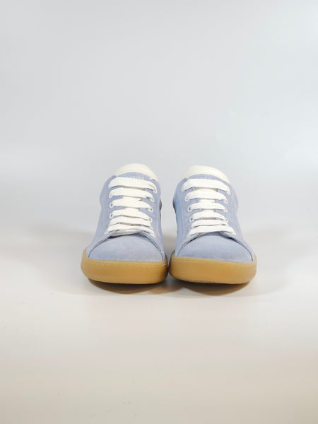 NERO GIARDINI - SCARPA SNEAKERS IN PELLE SCAMOSCIATA COLOR GLICINE CON FONDO AMBRATO PER RAGAZZA E533271