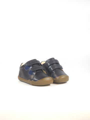 GEOX - SCARPA DA GINNASTICA PER BAMBINA PRIMI PASSI BLU CON STRAPPI B465WA