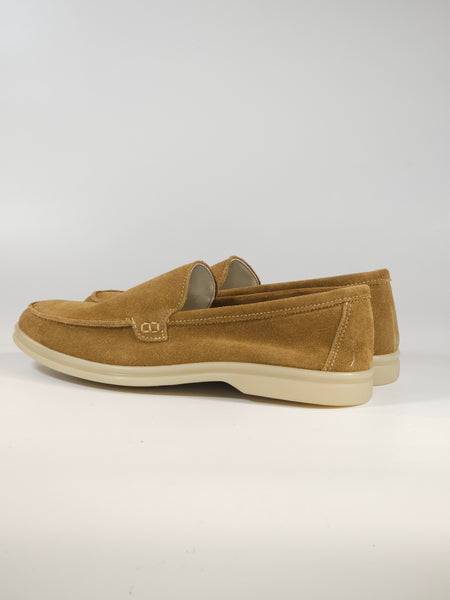 KAMMI - MOCASSINO IN PELLE SCAMOSCIATA CUOIO CON SUOLA IN GOMMA PER UOMO 80