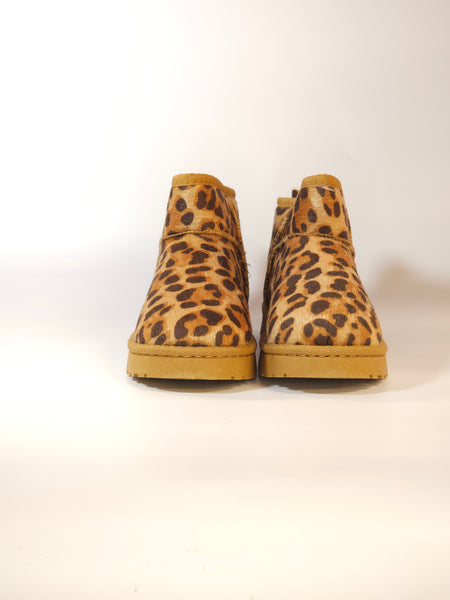dalzoppo.it - STIVALETTO CARAMELLO LEOPARDATO CON PELO INTERNO PER BAMBINI 20400