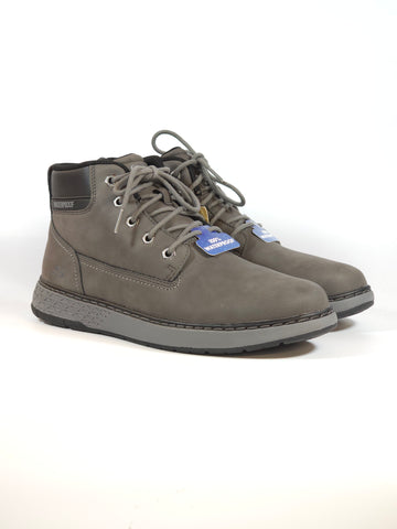SKECHERS - STIVALETTO GRIGIO INVERNALE IMPERMEABILE CON LACCI WATERPROOF PER UOMO 205235
