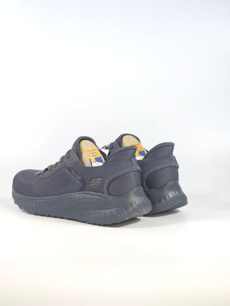 SKECHERS - SCARPA DA GINNASTICA BLU NOTTE CON TESSUTO ELASTICIZZATO SLIP INS SENZA USARE LE MANI CON MEMORY FOAM PER DONNA 117497