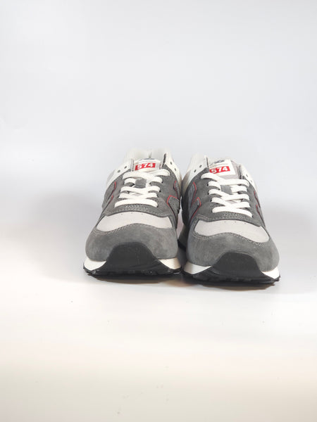 NEW BALANCE - SCARPA DA GINNASTICA 574 UOMO GRIGIA E BORDEAUX QGY
