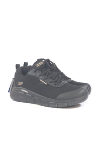 SKECHERS - SCARPA DA GINNASTICA NERA WATERPROOF RESISTENTE ALL'ACQUA PER DONNA CON MEMORY FOAM 117351