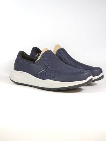SKECHERS - SCARPA DA GINNASTICA BLU SLIP ON SENZA LACCI VEGANA PER UOMO 232515