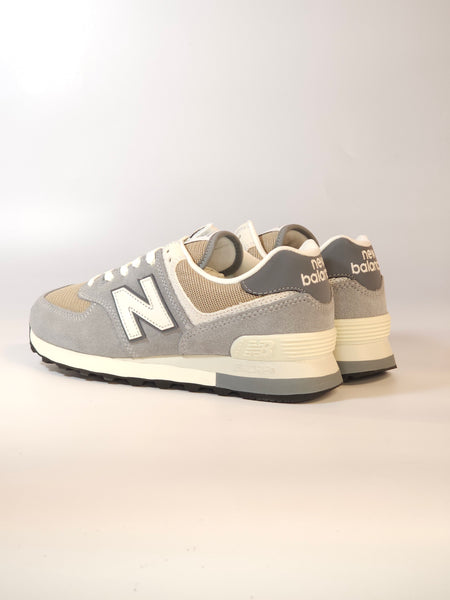 NEW BALANCE - SCARPA DA GINNASTICA 574 UOMO GRIGIA E BIANCA 6O5