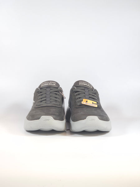 SKECHERS - SCARPA DA GINNASTICA CHARCOAL GRIGIO SCURO IN TESSUTO INVERNALE SLIP INS SENZA USARE LE MANI CON MEMORY FOAM PER DONNA 124837