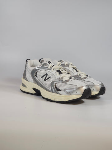 NEW BALANCE - SCARPA DA GINNASTICA 530 UNISEX MODA BIANCA E GRIGIA ESA