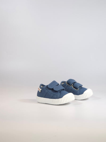 VICTORIA - SCARPA SPORTIVA SNEAKERS BLU JEANS IN TELA CON STRAPPI PER BAMBINO 36606
