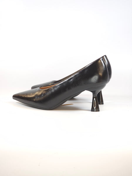 dalzoppo.it - SCARPA DÉCOLLETÉ ACCOLLATA NERA CON TACCO 6.5 CM PER DONNA 5645