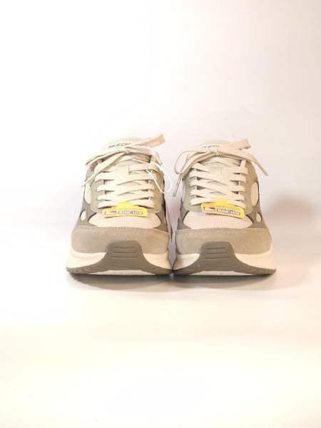 SKECHERS - SCARPA DA GINNASTICA TAUPE E GRIGIA SLIP INS SENZA UTILIZZARE LE MANI PER UOMO 118412