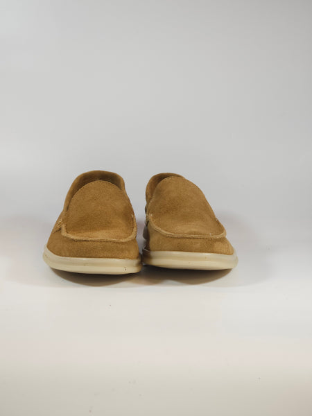 KAMMI - MOCASSINO IN PELLE SCAMOSCIATA CUOIO CON SUOLA IN GOMMA PER UOMO 80