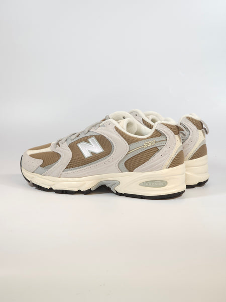 NEW BALANCE - SCARPA DA GINNASTICA 530 UNISEX MODA BIANCA LILLA BEIGE E AZZURRA CN