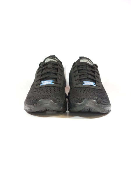 SKECHERS - SCARPA DA GINNASTICA NERA CON SUOLA NERA CON MEMORY EXTRA SQUISHY LAVABILE IN LAVATRICE PER UOMO 232758