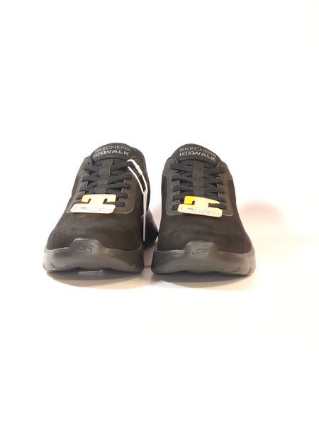 SKECHERS - SCARPA DA GINNASTICA NERA SCAMOSCIATA SLIP INS SENZA UTILIZZARE LE MANI PER UOMO 216326