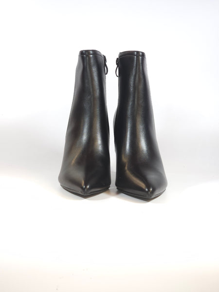dalzoppo.it - TRONCHETTO IN SIMILPELLE NERO CON TACCO 8 CM E CERNIERA INTERNA PER DONNA S-1212