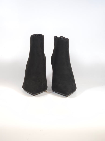 dalzoppo.it - TRONCHETTO SCAMOSCIATO NERO CON TACCO 7 CM E CERNIERA DIETRO PER DONNA G22