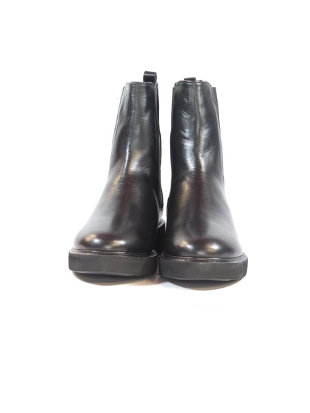 KAMMI - STIVALETTO IN PELLE MORBIDA NERA CON ELASTICI LATERALI MARA4