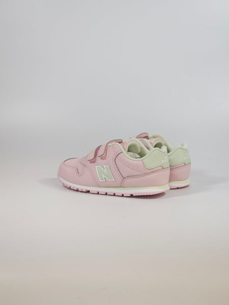 NEW BALANCE - SCARPA DA GINNASTICA 500 PER BAMBINA ROSA E VERDE PASTELLO CON STRAPPI CMN