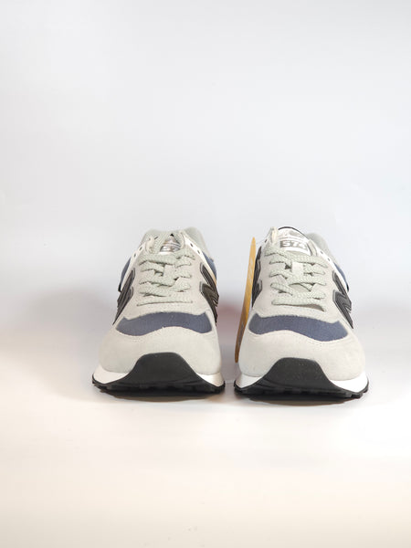 NEW BALANCE - SCARPA DA GINNASTICA 574 UOMO GRIGIA E BLU OTTANIO 9X3