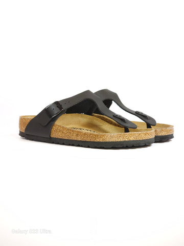 BIRKENSTOCK - CIABATTA INFRADITO GIZEH CON PLANTARE NERO OPACO