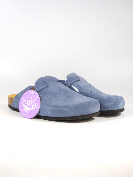 PLAKTON - CIABATTA CHIUSA UNISEX BLU IRIS CON CINTURINO REGOLABILE 171539