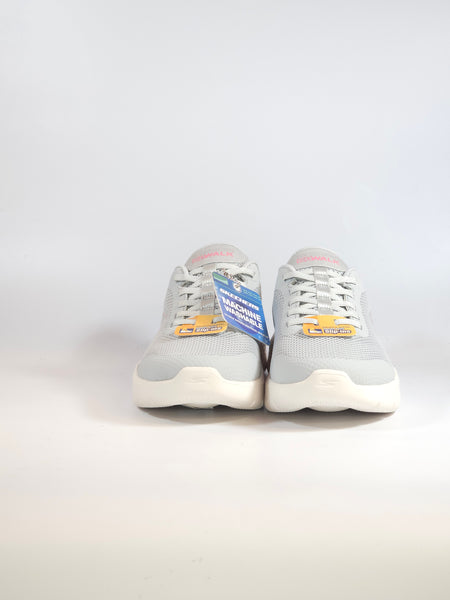 SKECHERS - SCARPA DA GINNASTICA GRIGIA E ROSA SLIP INS SENZA USARE LE MANI CON MEMORY FOAM 124836