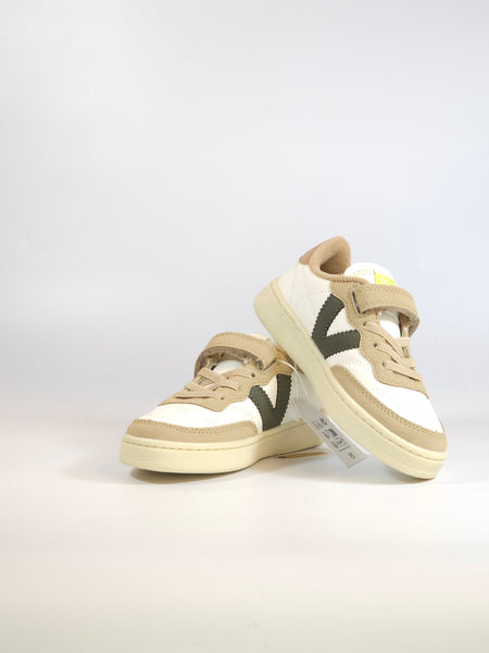 VICTORIA - SCARPA SPORTIVA SNEAKERS BIANCA, VERDE E BEIGE CON STRAPPO PER BAMBINO 256108