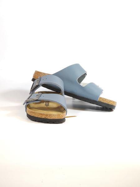 BIRKENSTOCK - CIABATTA ARIZONA BASALT GRAY AZZURRO GRIGIO CON PLANTARE