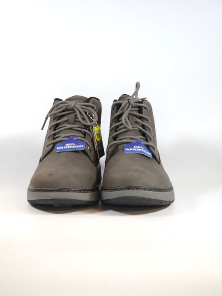 SKECHERS - STIVALETTO GRIGIO INVERNALE IMPERMEABILE CON LACCI WATERPROOF PER UOMO 205235