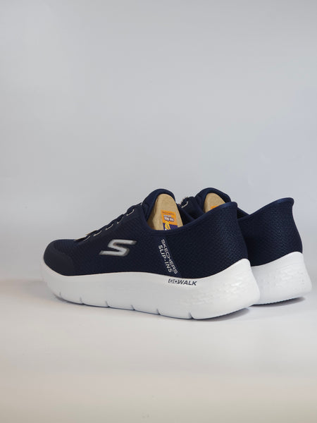 SKECHERS - SCARPA DA GINNASTICA BLU SLIP INS SENZA UTILIZZARE LE MANI PER UOMO 216332