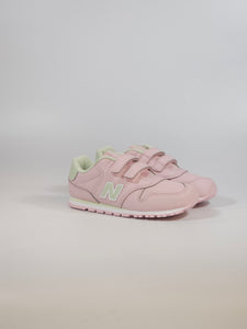 NEW BALANCE - SCARPA DA GINNASTICA 500 PER BAMBINA ROSA E VERDE PASTELLO CON STRAPPI CMN