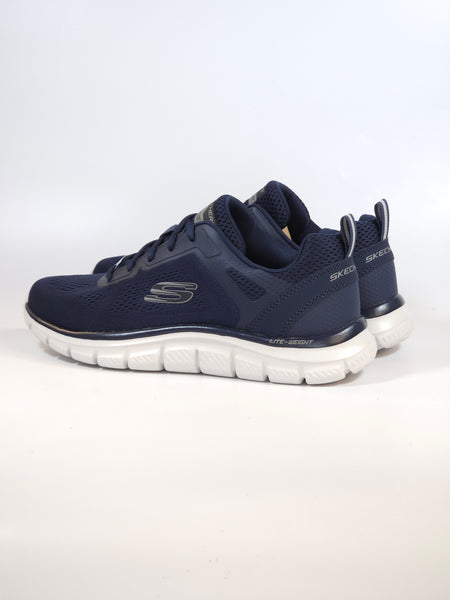 SKECHERS - SCARPA DA GINNASTICA BLU CON SUOLA BIANCA LAVABILE IN LAVATRICE PER UOMO 232698NVY