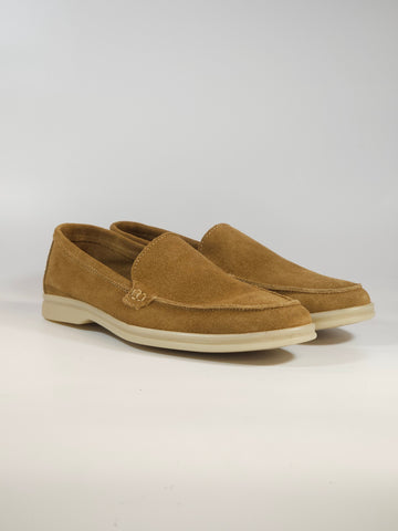 KAMMI - MOCASSINO IN PELLE SCAMOSCIATA CUOIO CON SUOLA IN GOMMA PER UOMO 80