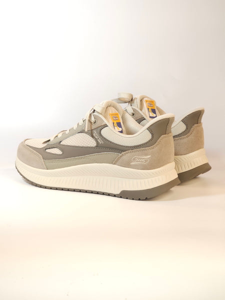 SKECHERS - SCARPA DA GINNASTICA TAUPE E GRIGIA SLIP INS SENZA UTILIZZARE LE MANI PER UOMO 118412