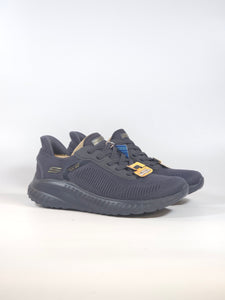 SKECHERS - SCARPA DA GINNASTICA BLU NOTTE CON TESSUTO ELASTICIZZATO SLIP INS SENZA USARE LE MANI CON MEMORY FOAM PER DONNA 117497